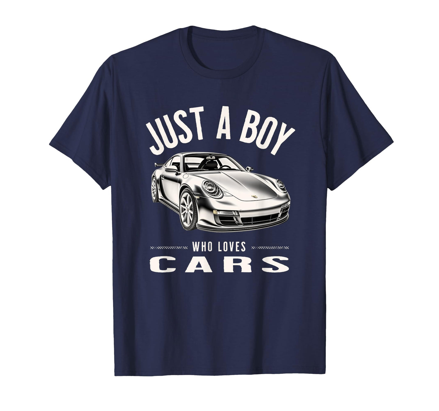 Just a Boy Who Loves Cars Supercar Sports Car T-Shirt