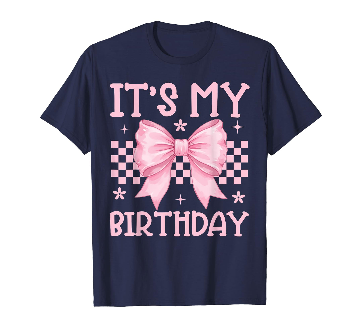 Cute It's My Birthday Girls Women Teens Coquette Bow Bday T-Shirt