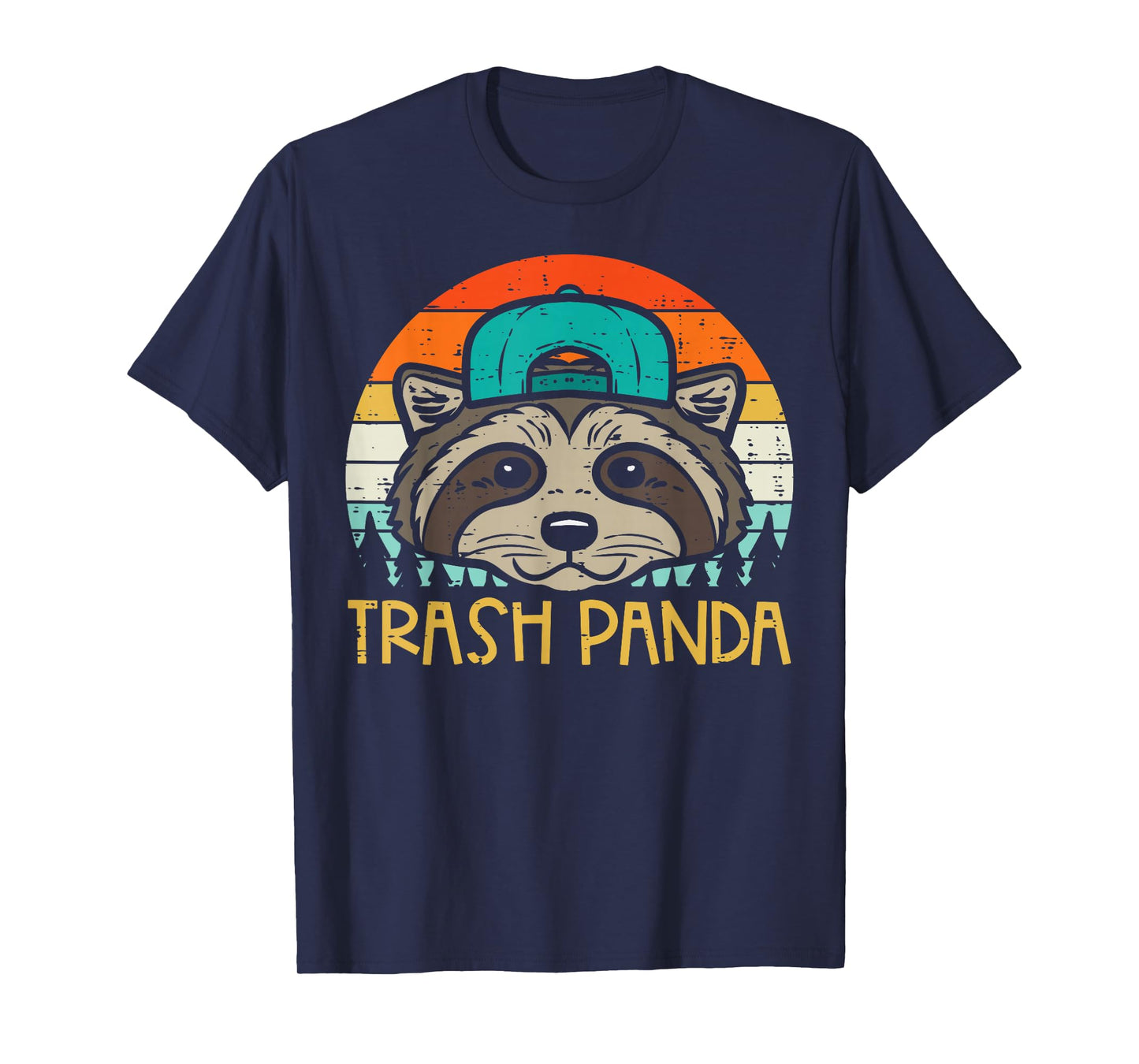 Raccoon Face Trash Panda Cool Street Cat Boys Kids Men Women T-Shirt