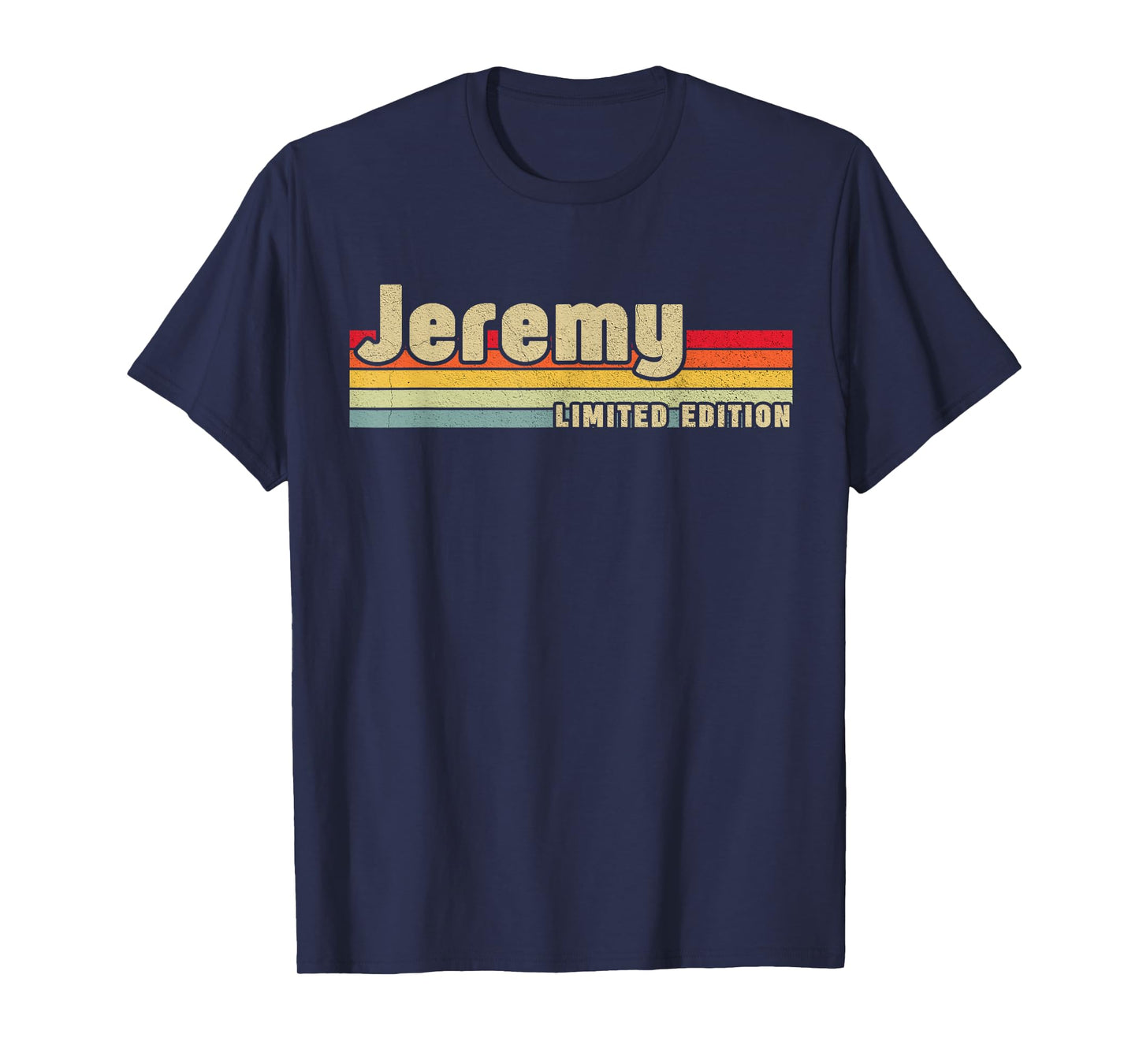 First Names Apparel Jeremy Unisex-Adults and Kids Black Small Crew Neck Short Sleeve T-Shirt Personalized Gift T-Shirts Christmas Birthday