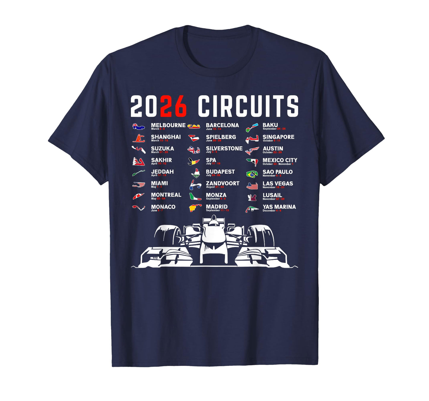 Racing Car Silhouette T-Shirt