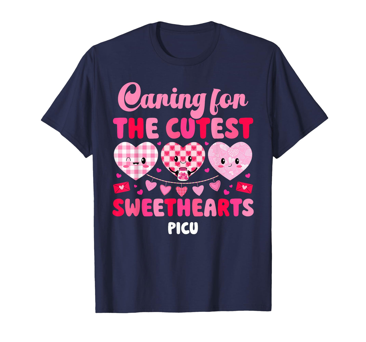 Valentine PICU Nurse Valentines Day Pediatric ICU Nurse T-Shirt