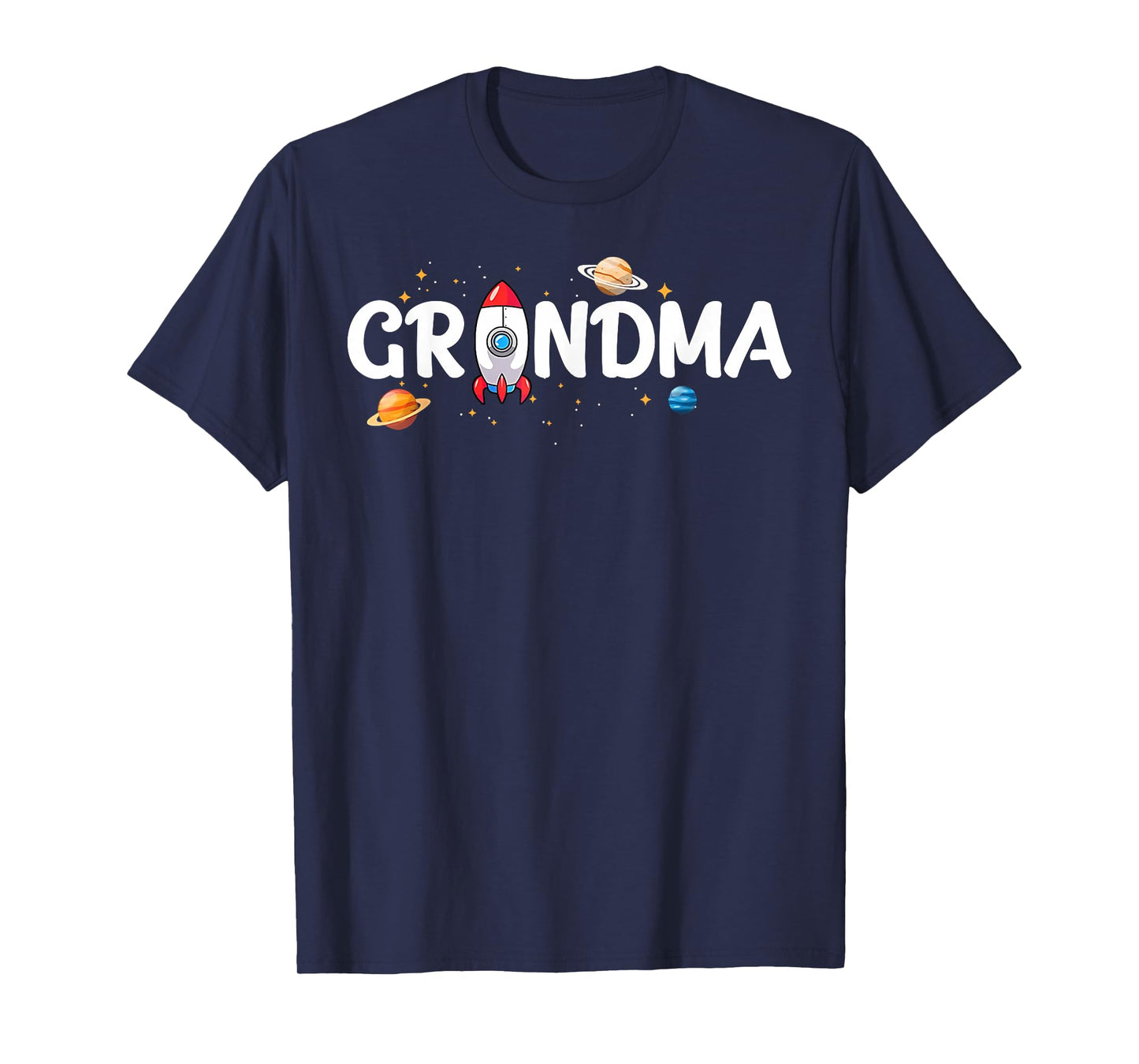 Grandma of The Birthday Boy Astronaut 1st Birthday Family T-Shirt