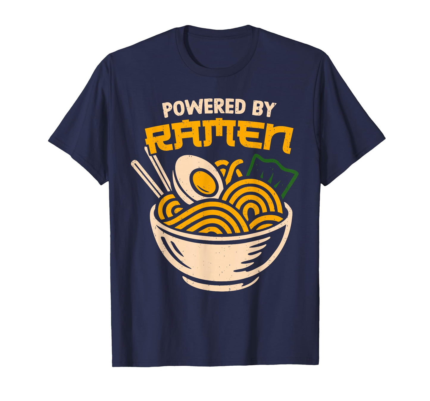 Vintage Powered by Ramen Anime Japanese Noodles Japan Foodie T-Shirt