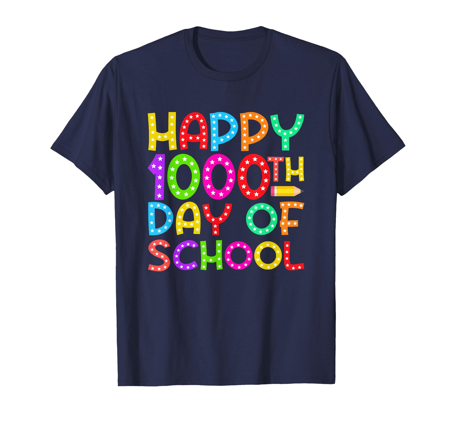 Happy 1000th Day of School 1000 Days of School Boys Girls T-Shirt