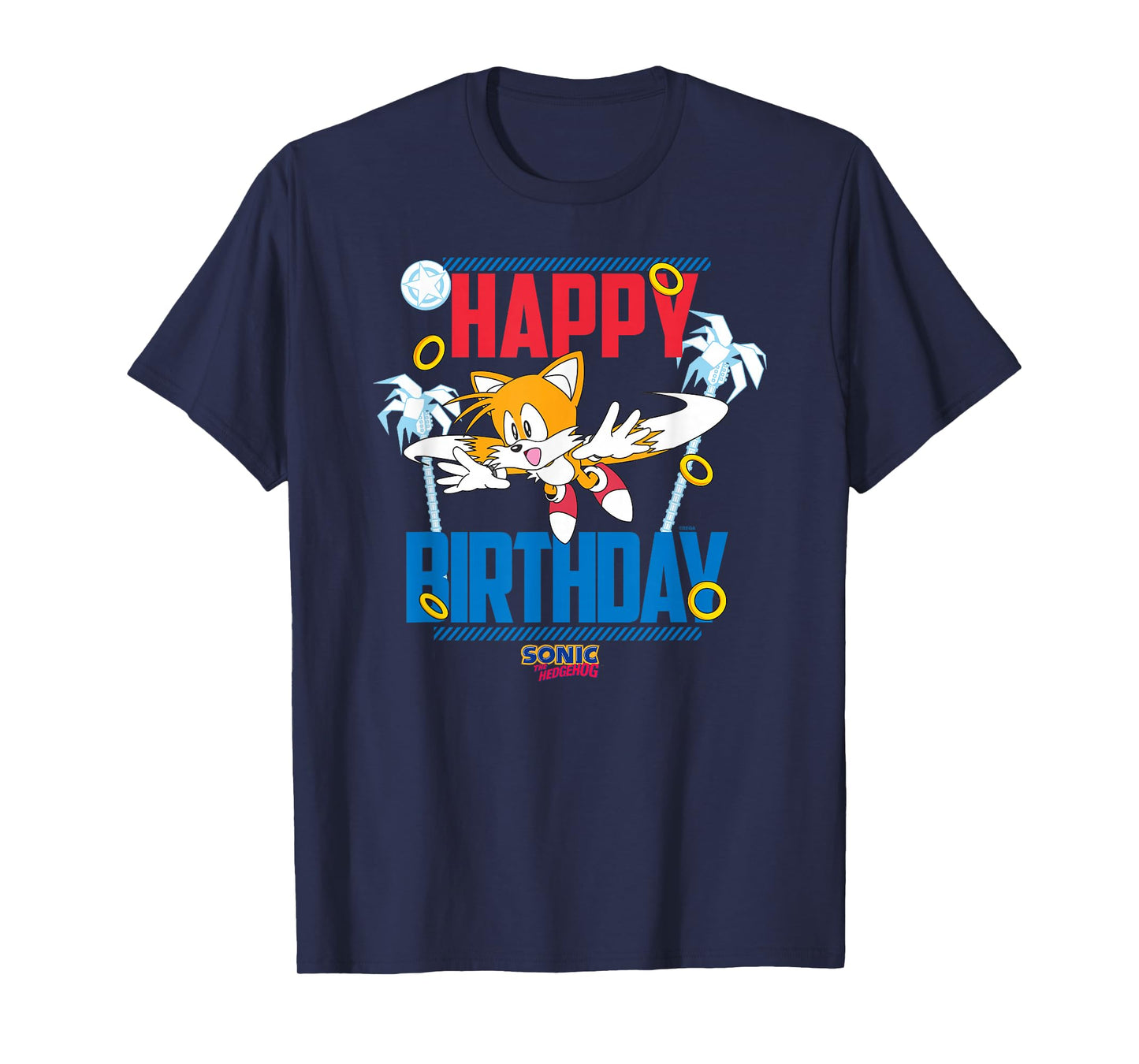 Sonic The Hedgehog Birthday Happy Birthday Tails Big Poster T-Shirt