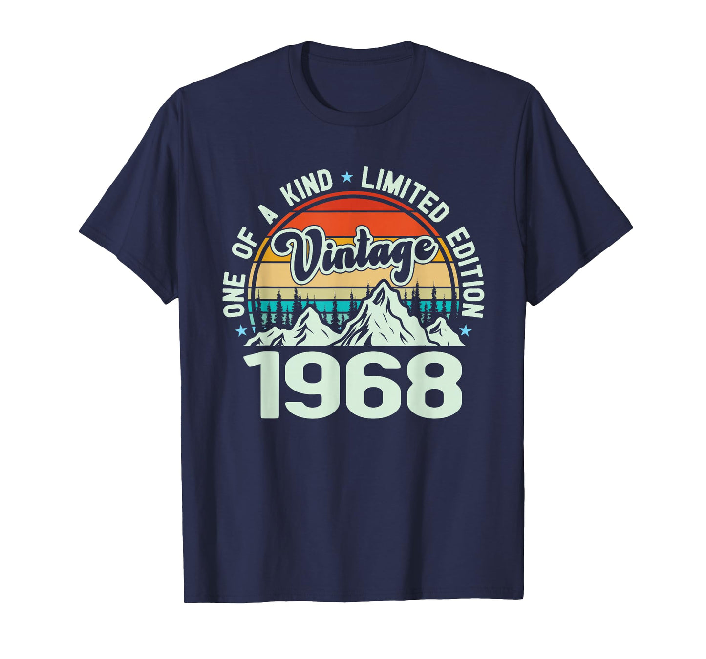 Vintage 1968 One of A Kind Mountain Graphic, 1968 Birthday T-Shirt
