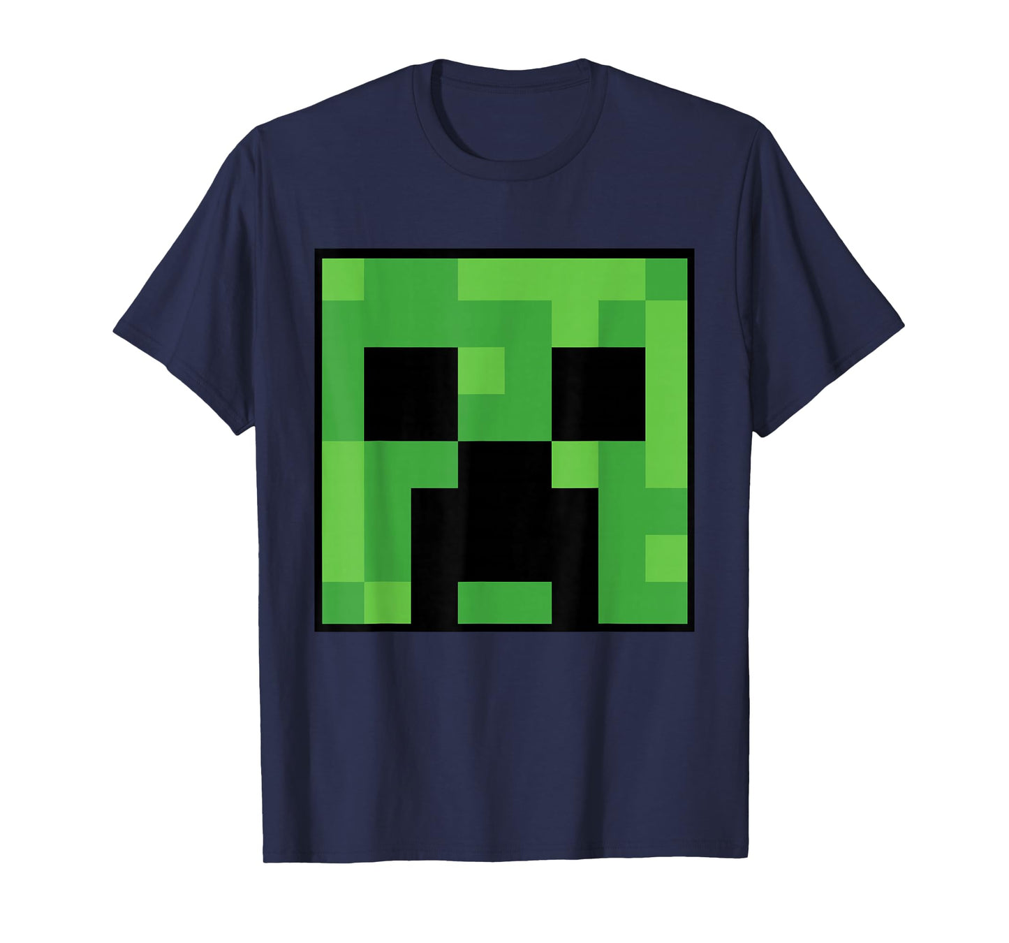 Minecraft Creeper Face Iconic Pixel Art T-Shirt