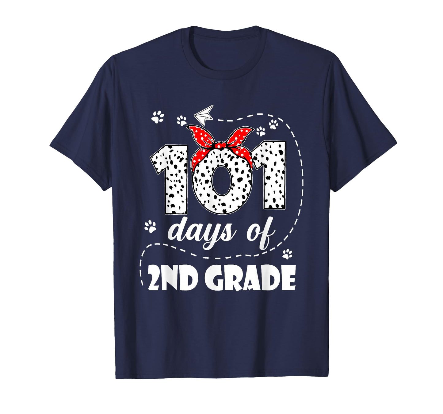 101 Days 2nd Grade 100 Days School Dog 100th Day Students T-Shirt