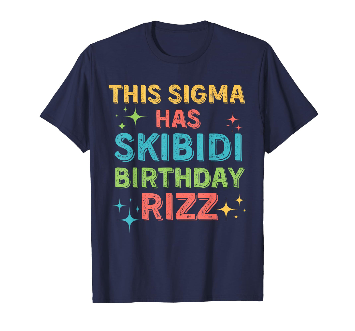 Funny Birthday Shirt - Skibidi Birthday Rizz - Middle School T-Shirt