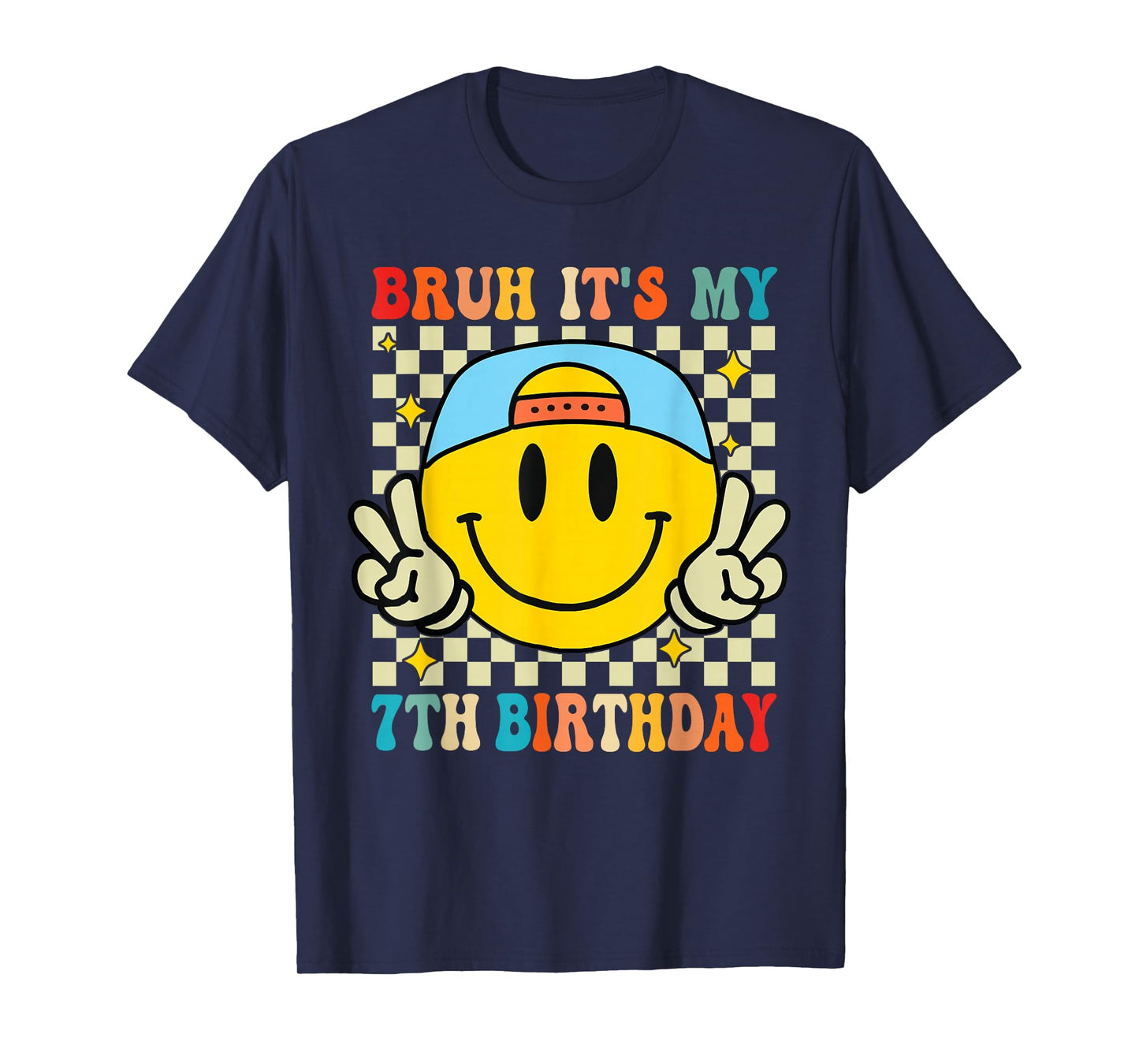 Bruh It's My 7th Birthday 7 Year Old Birthday Boys Girls T-Shirt