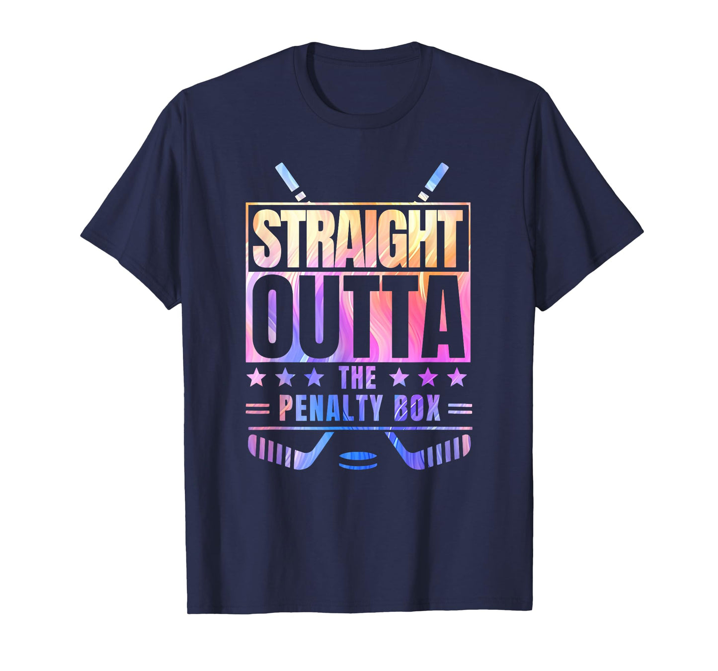 straight outta the penalty box tie dye favorite winter sport T-Shirt
