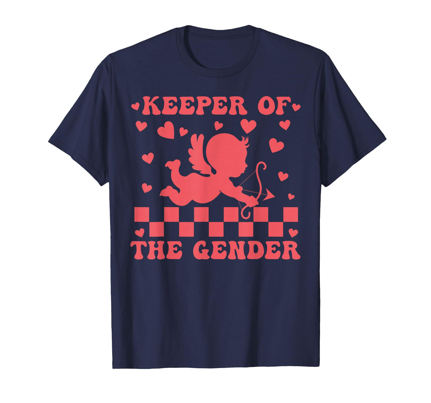 Keeper of The Gender Valentines Cupid Pregnancy Revealing T-Shirt