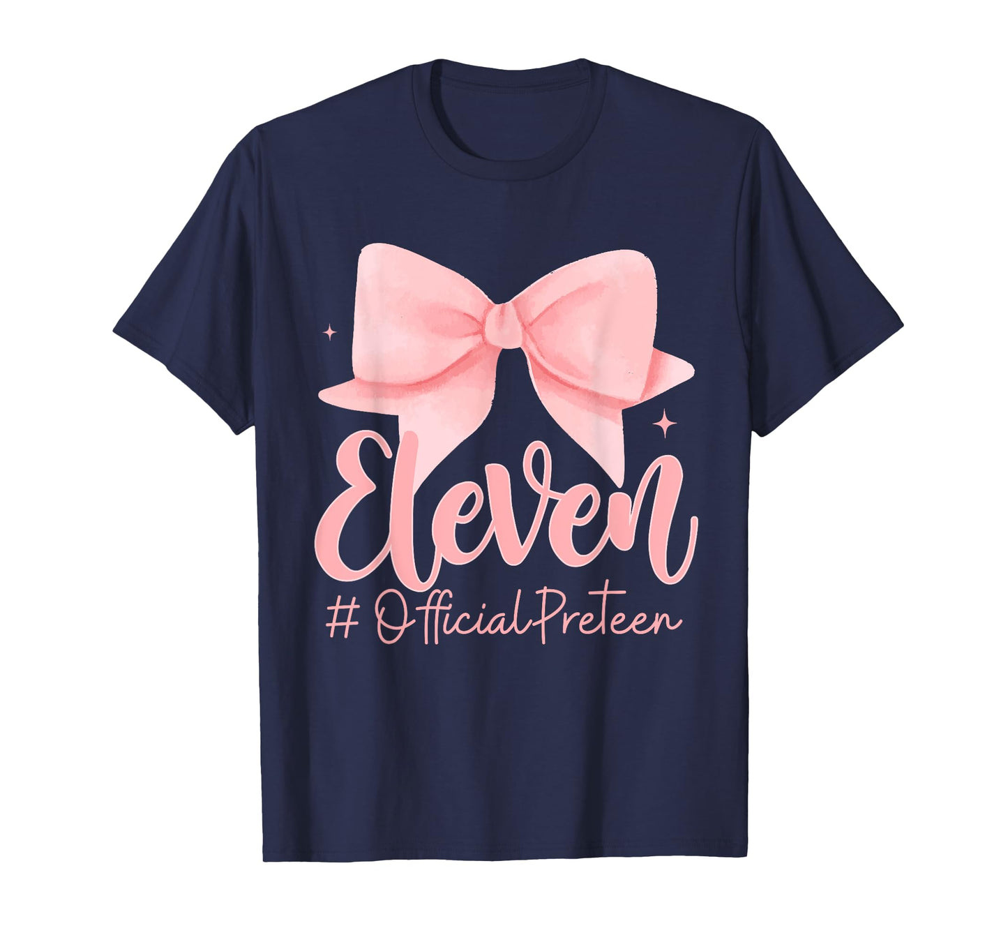 Eleven Official Pre-Teen Coquette 11th Birthday Girl 11 Year T-Shirt