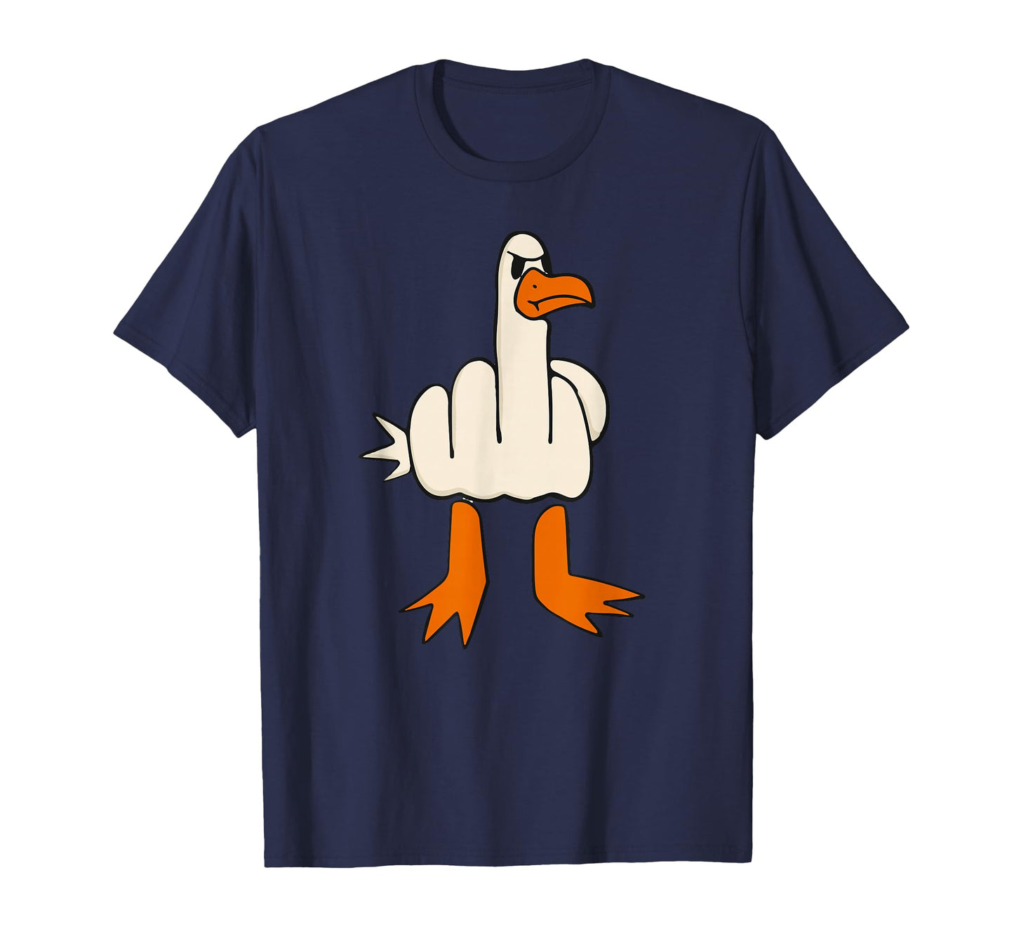 Middle Finger Seagull, Adult Humor, Funny Gesture Flip Off T-Shirt
