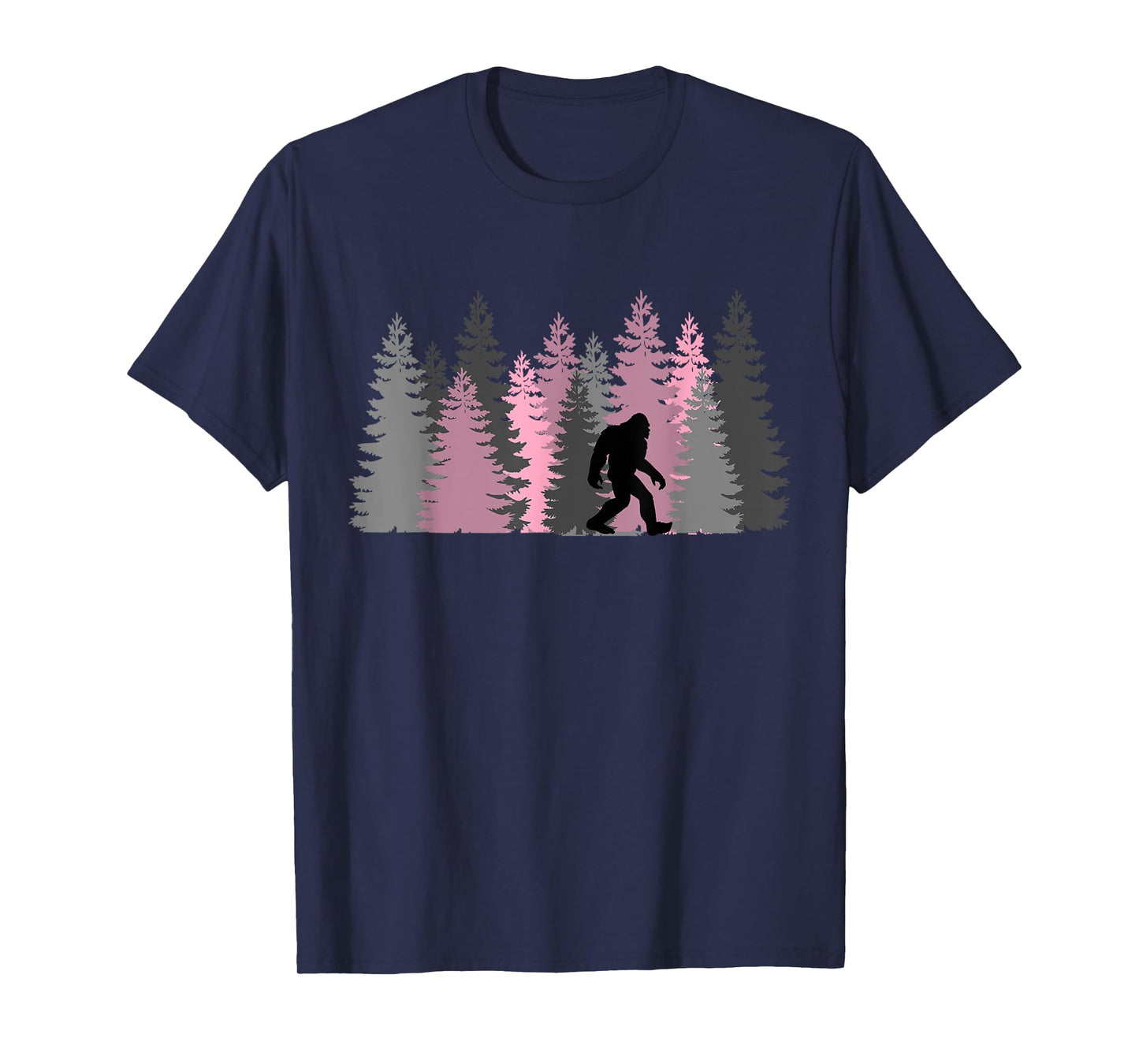 Bigfoot Sasquatch In The Forest For Men Women Kids T-Shirt
