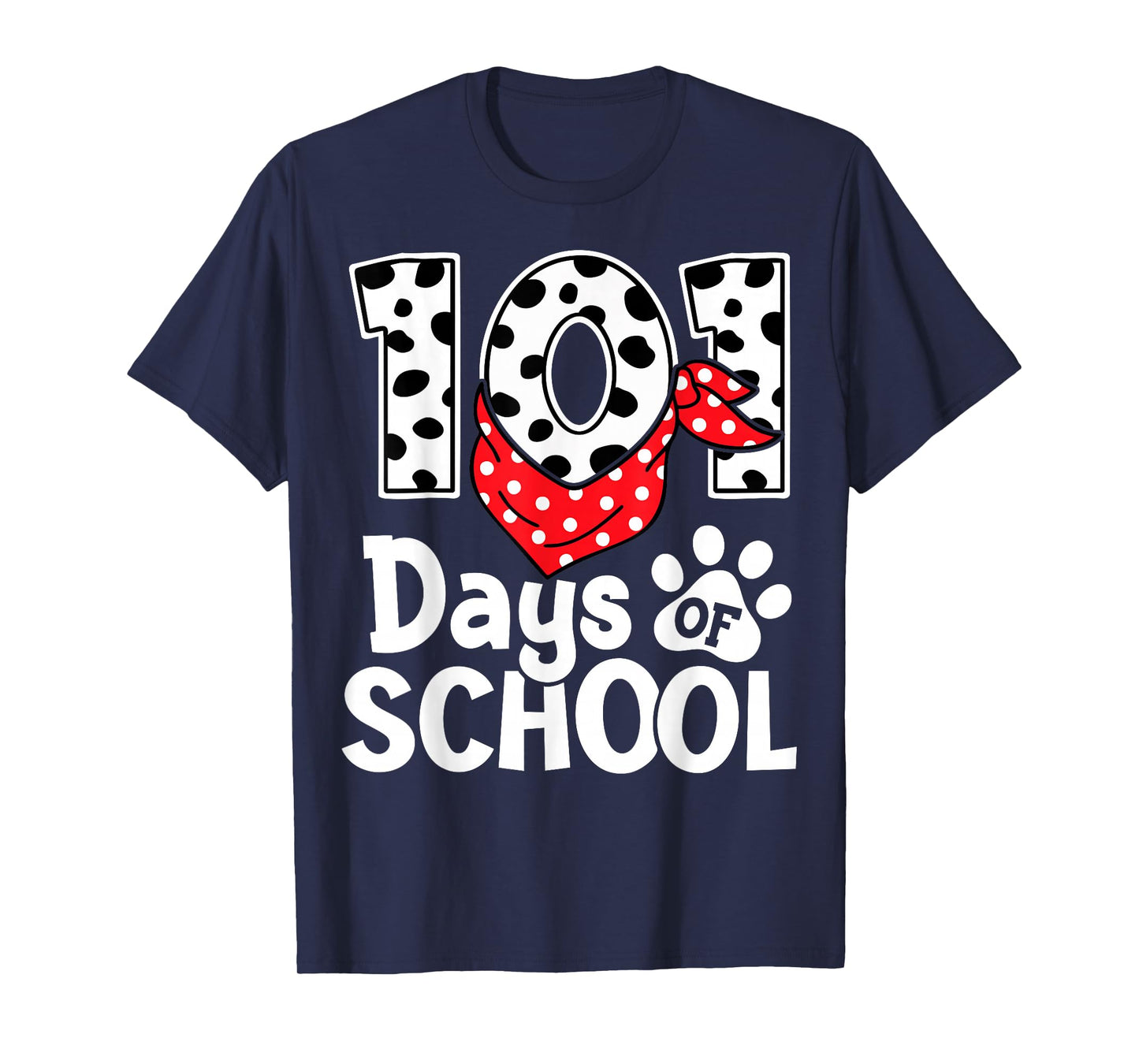 100 Days of School Dalmatian Dog Teachers Boys Girls Kids T-Shirt