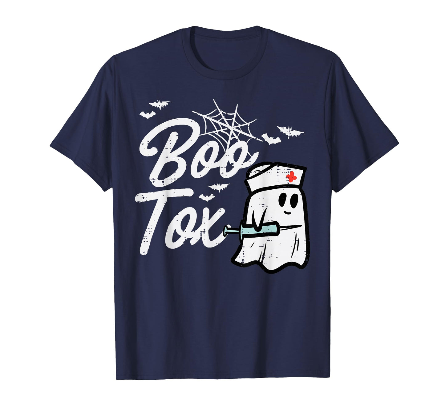 Halloween Nurse Boo Tox Botox Funny Costume Scrub Top Women T-Shirt