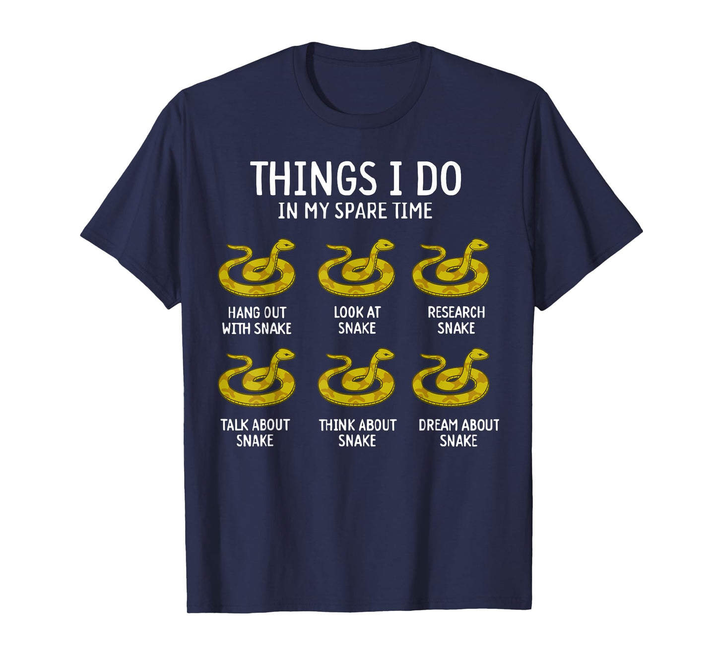 Funny Things I Do In My Spare Time Snake Animal Lover T-Shirt