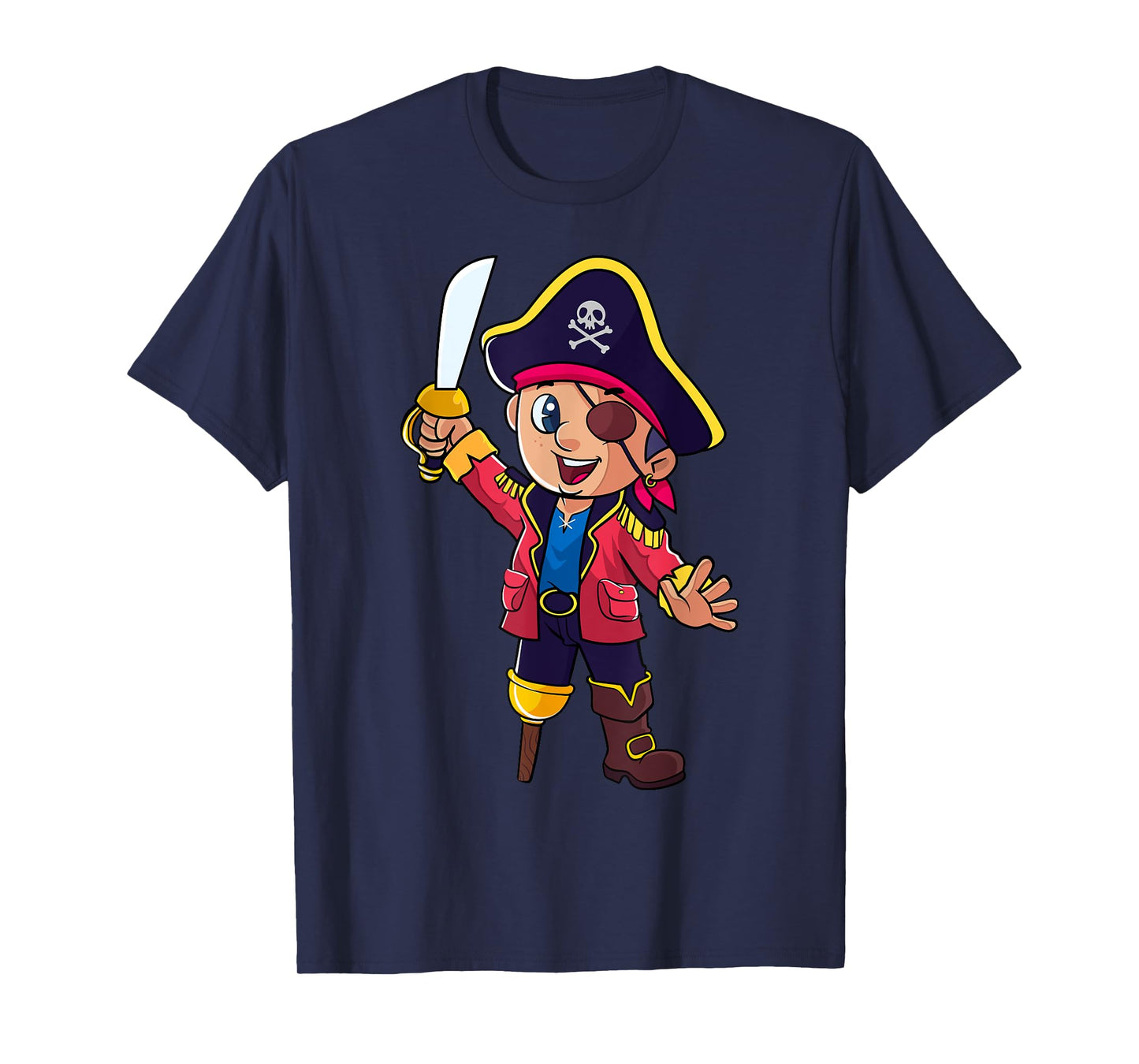 Pirate Captain Kids Boys Toddlers Birthday Themed Party T-Shirt