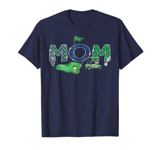 Golf Mom Hole in One Golf 1st Birthday Boy Party T-Shirt
