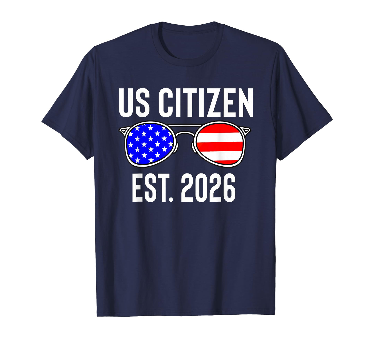 New US Citizen Est 2026 American Immigrant Citizenship Flag T-Shirt