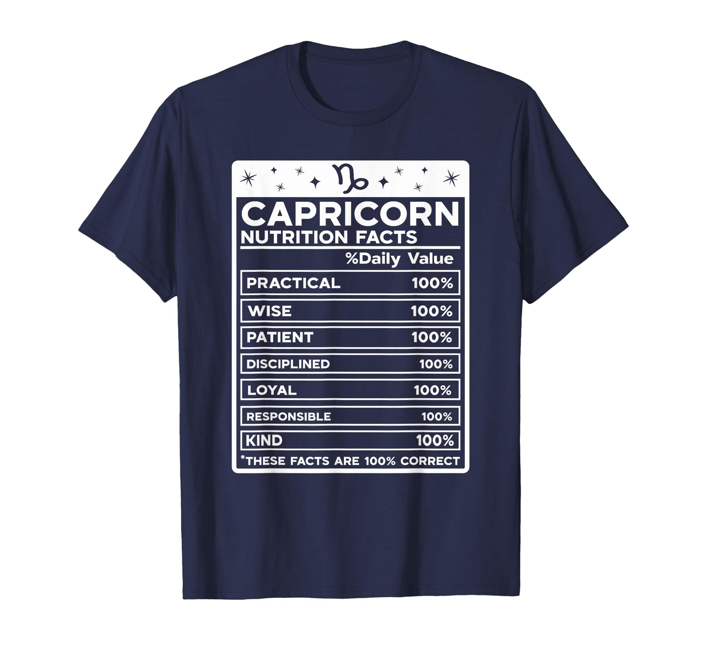 Capricorn Nutritional Style Zodiac Design, Capricorn T-Shirt