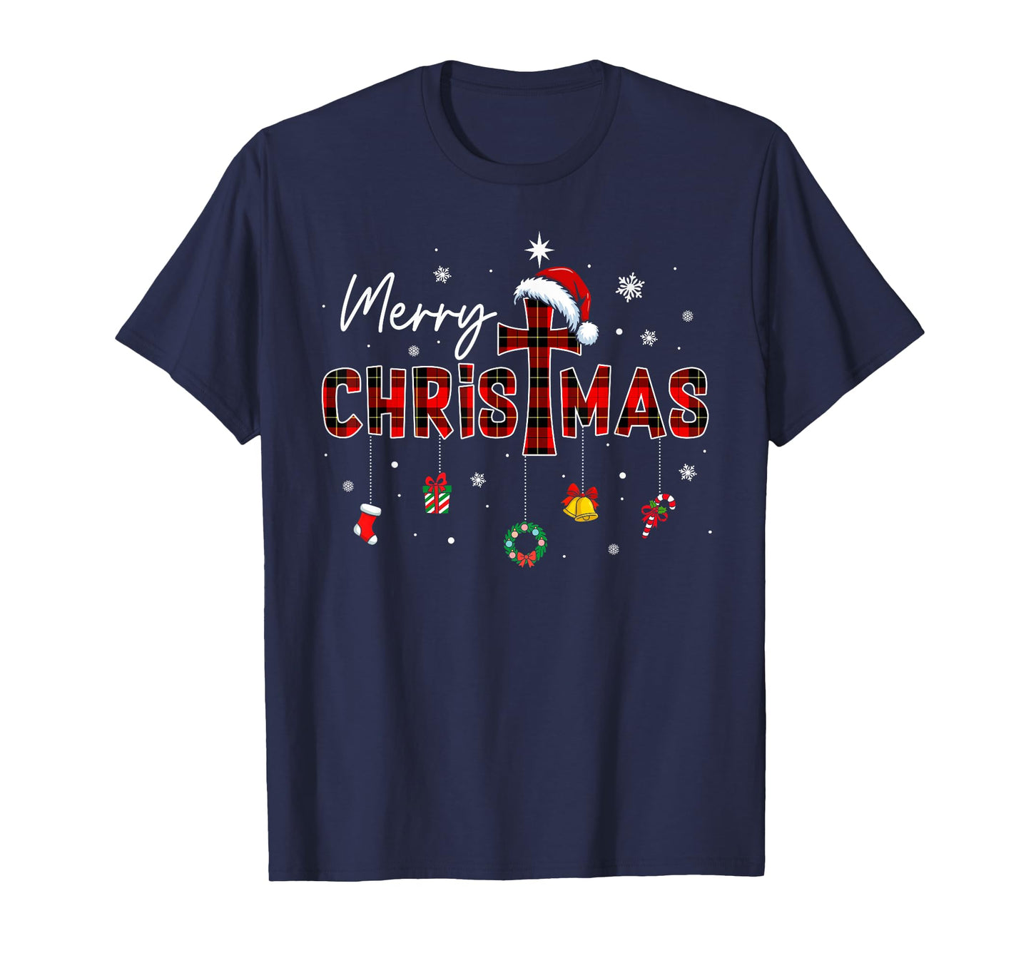 Merry Christmas Xmas Christian Jesus Holiday Family Pajamas T-Shirt