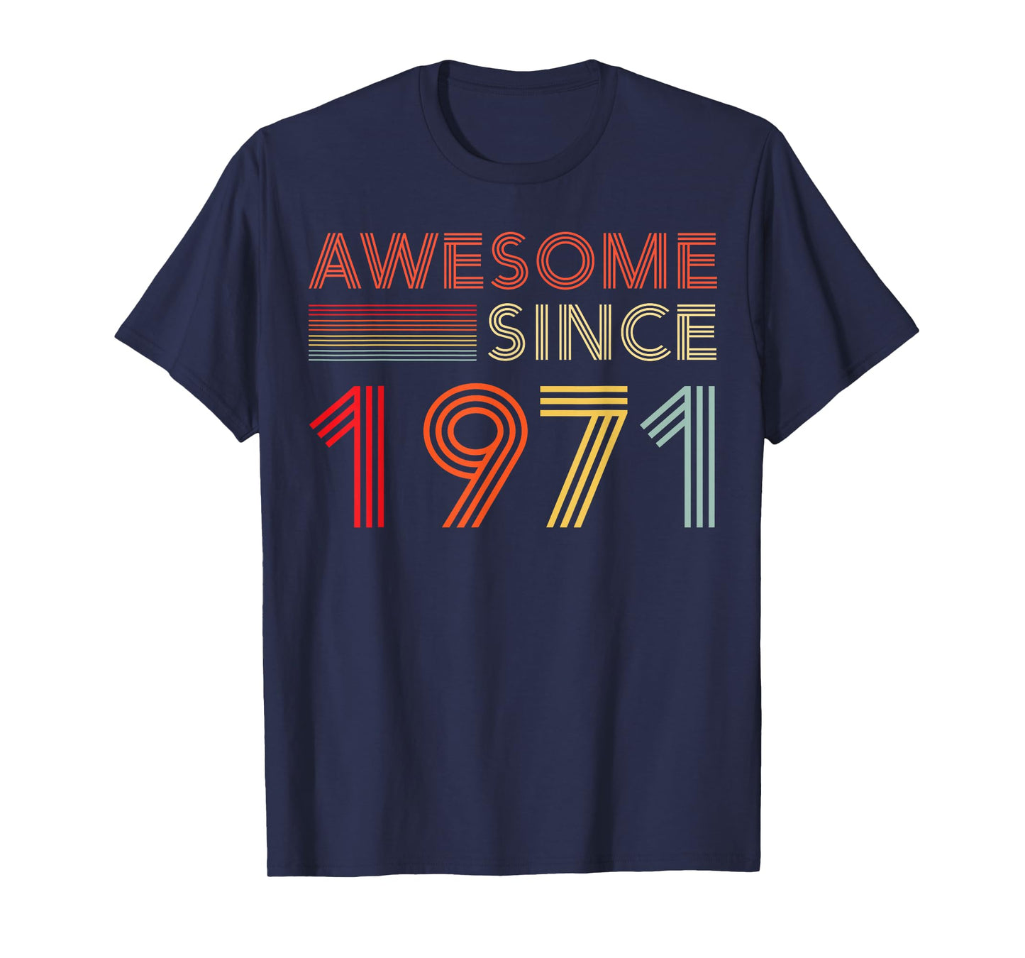 Awesome 55 Birthday Decorations Men 55yr 1971 55th Birthday T-Shirt