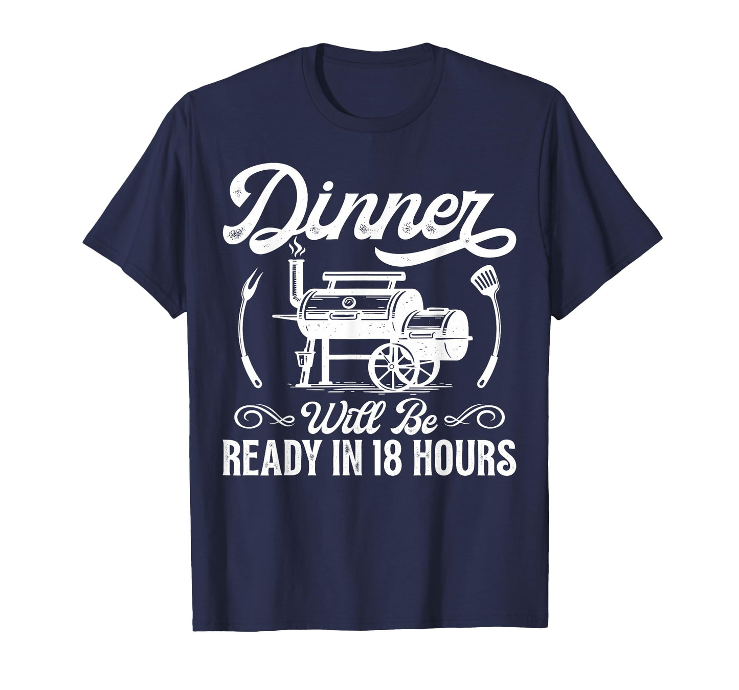 Funny BBQ Men Smoking Meat Smoker Grilling Barbecue Dad T-Shirt