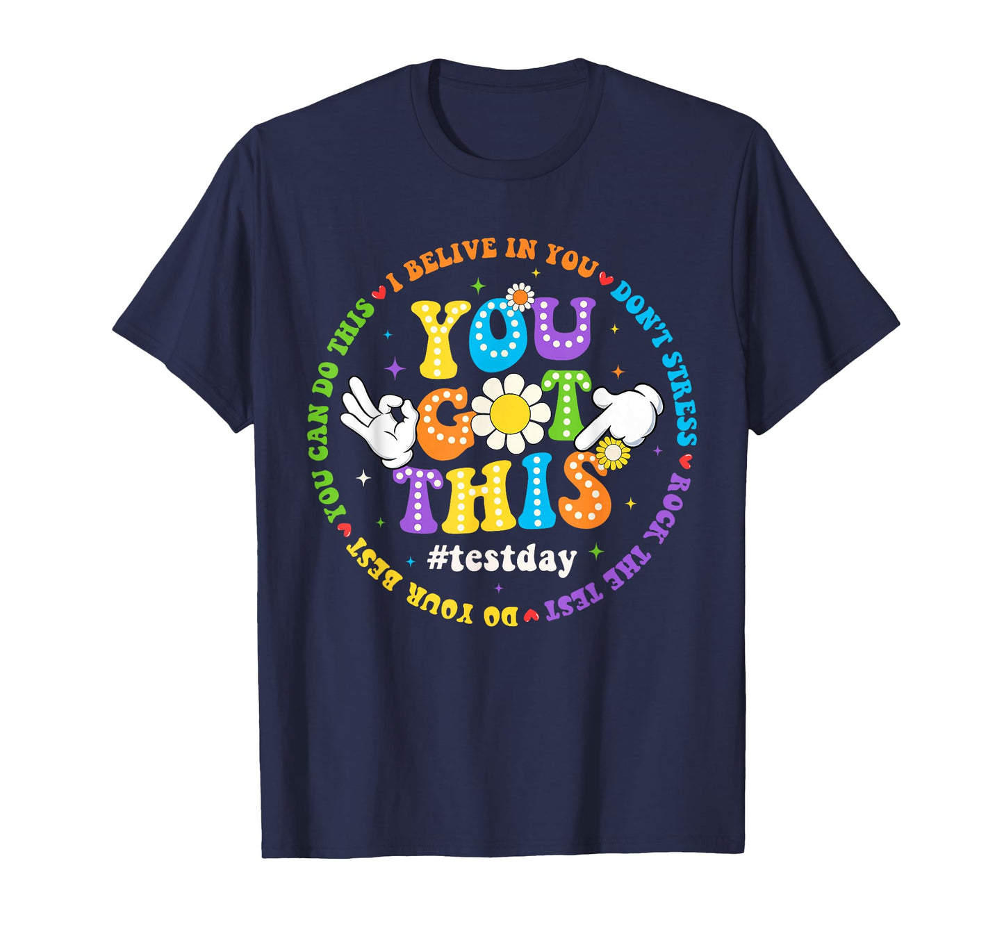 You Got This Dont Stress Rock The Test Testing Day Kids T-Shirt