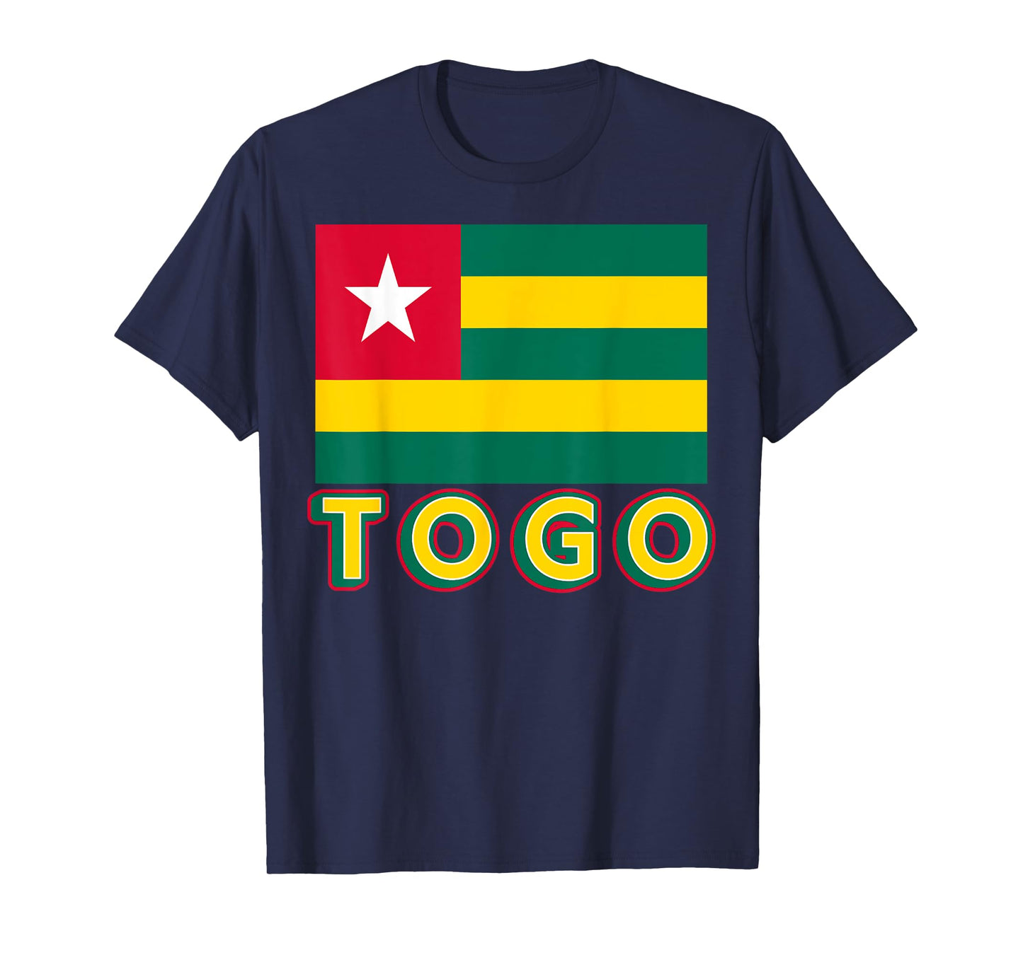 Togolese Flag Of Togo Patriotic African Men Women Kids T-Shirt