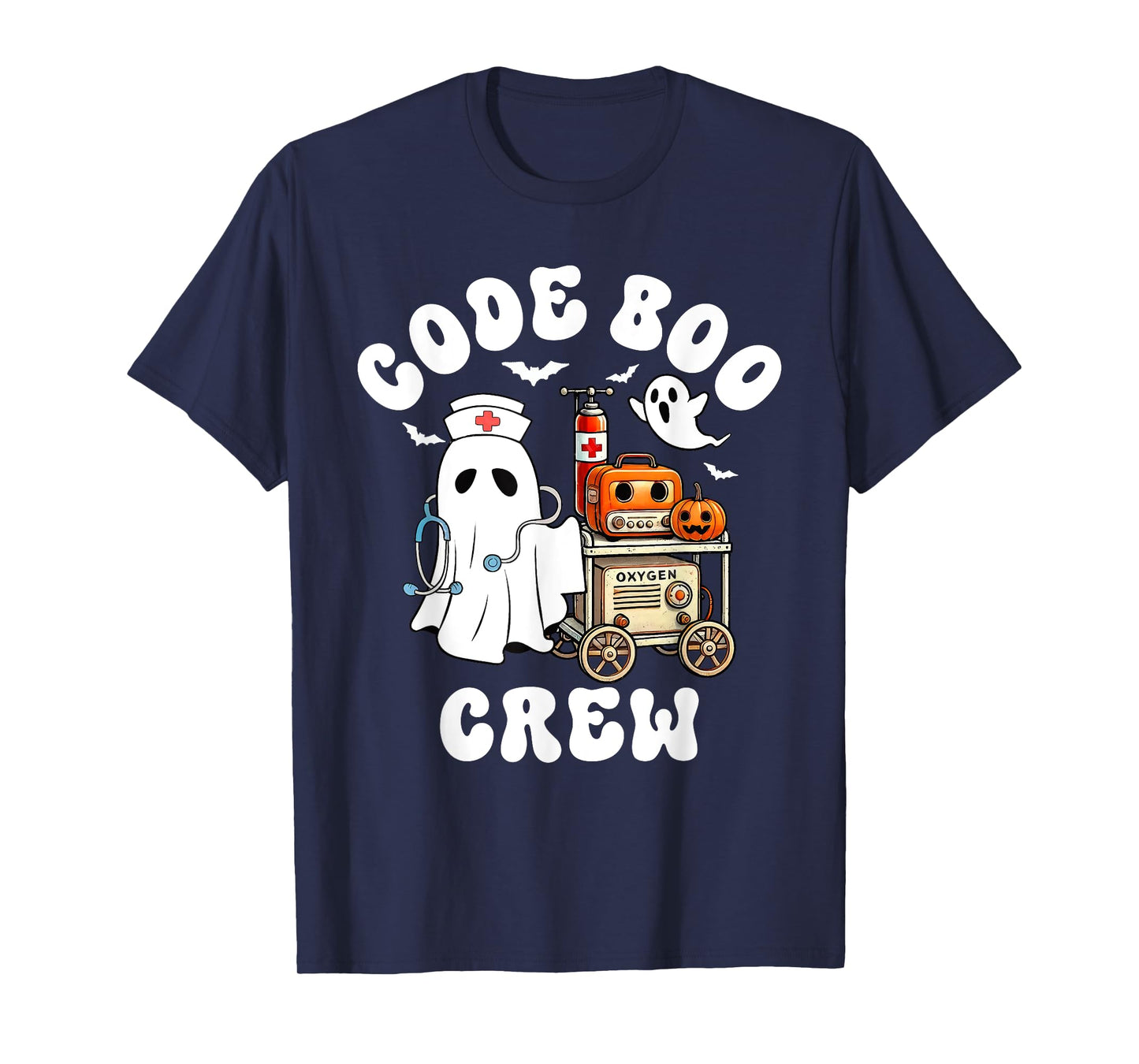 Code Boo Crew Outfit Funny Ghost Halloween Costume T-Shirt