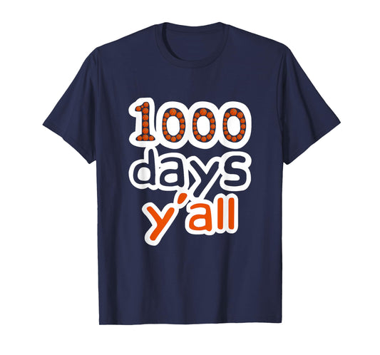Funny 1000 Days Y'all 1000th Day of School Basketball Sport T-Shirt