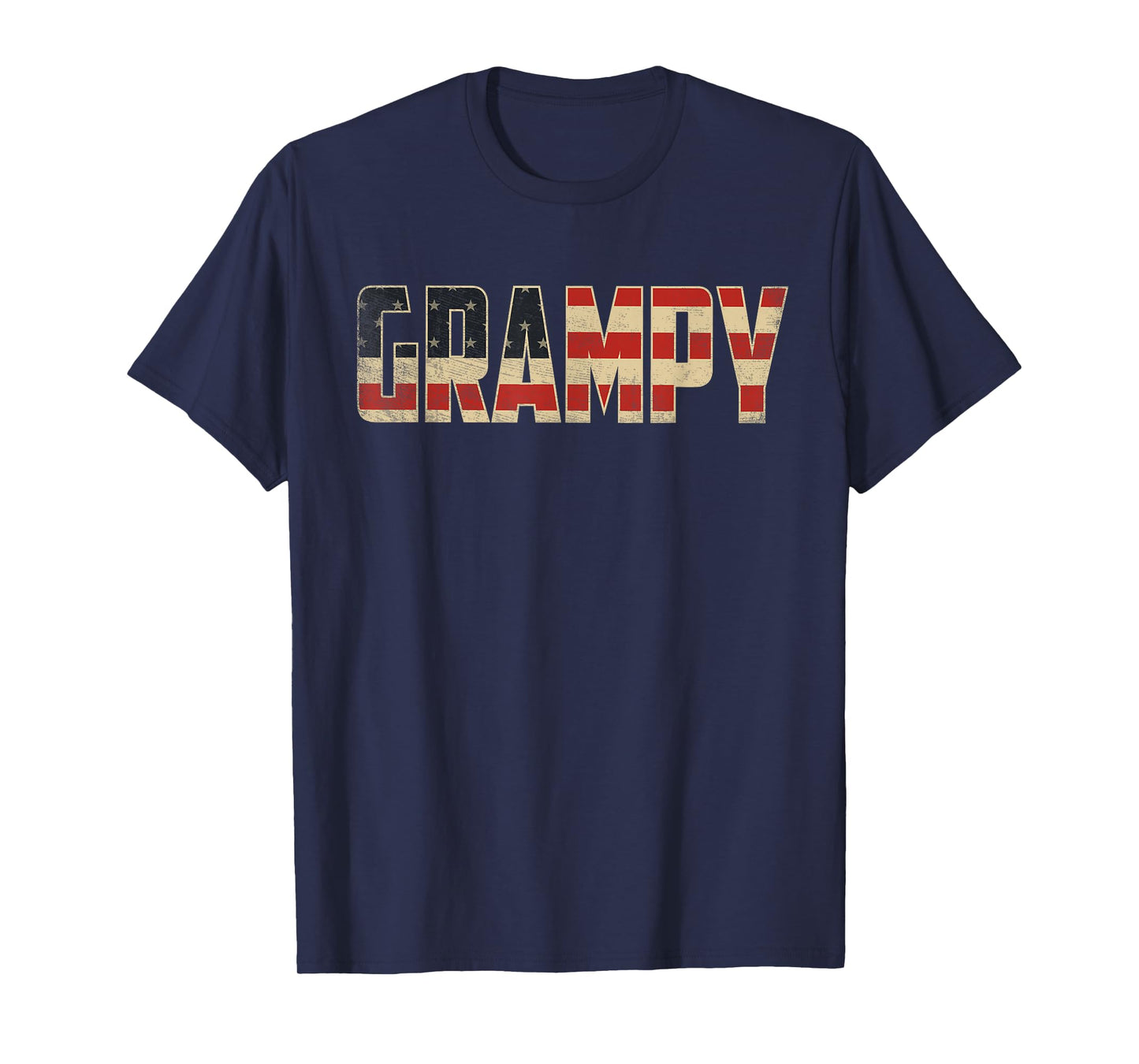 Grampy Bold Patriotic American Flag Father’s Day Grampy T-Shirt