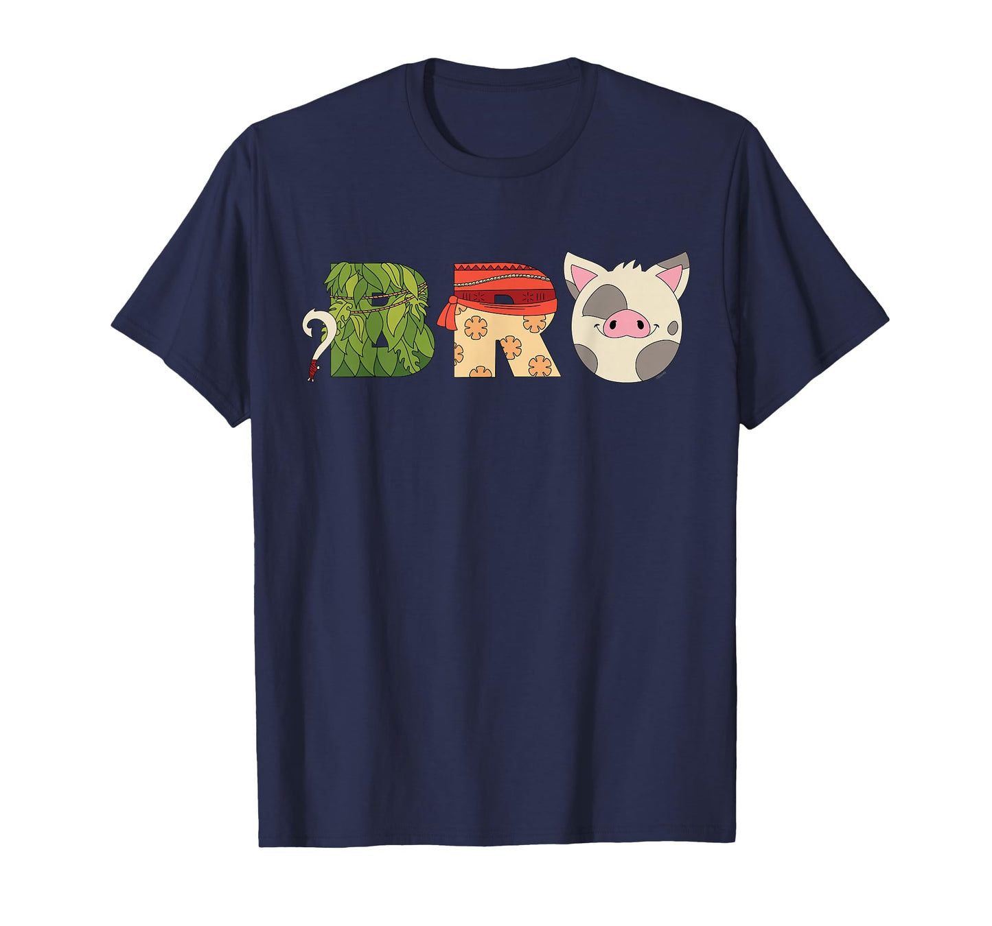 Disney Moana Letters "Bro" Brother Family Trip Vacation T-Shirt