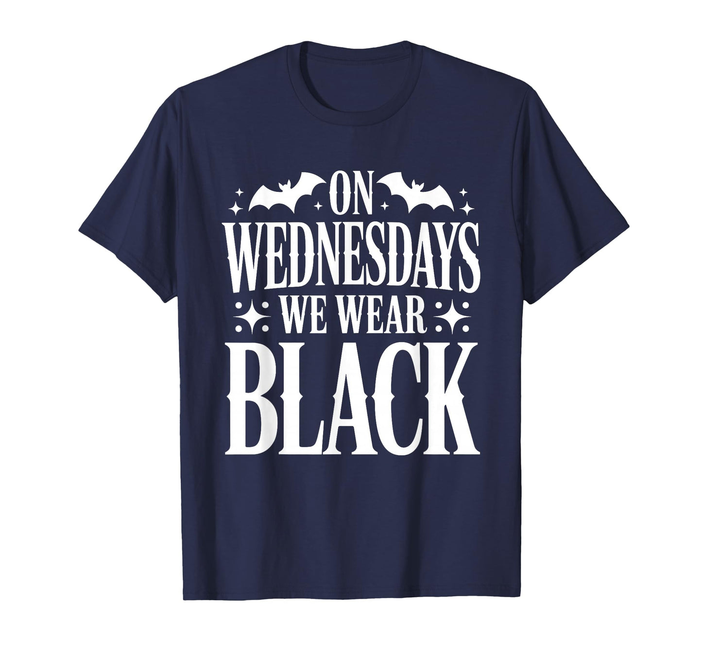 On Wednesdays We Wear Black Halloween Witch Spooky Season T-Shirt