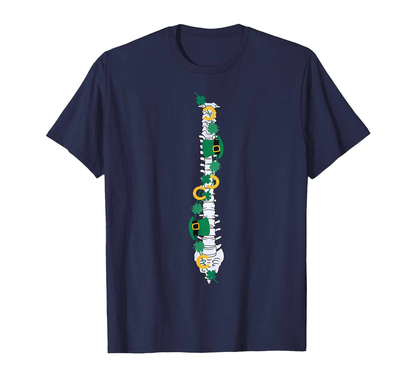 Chiropractor Doctor Patrick's Day Spine Shamrock Chiro Squad T-Shirt