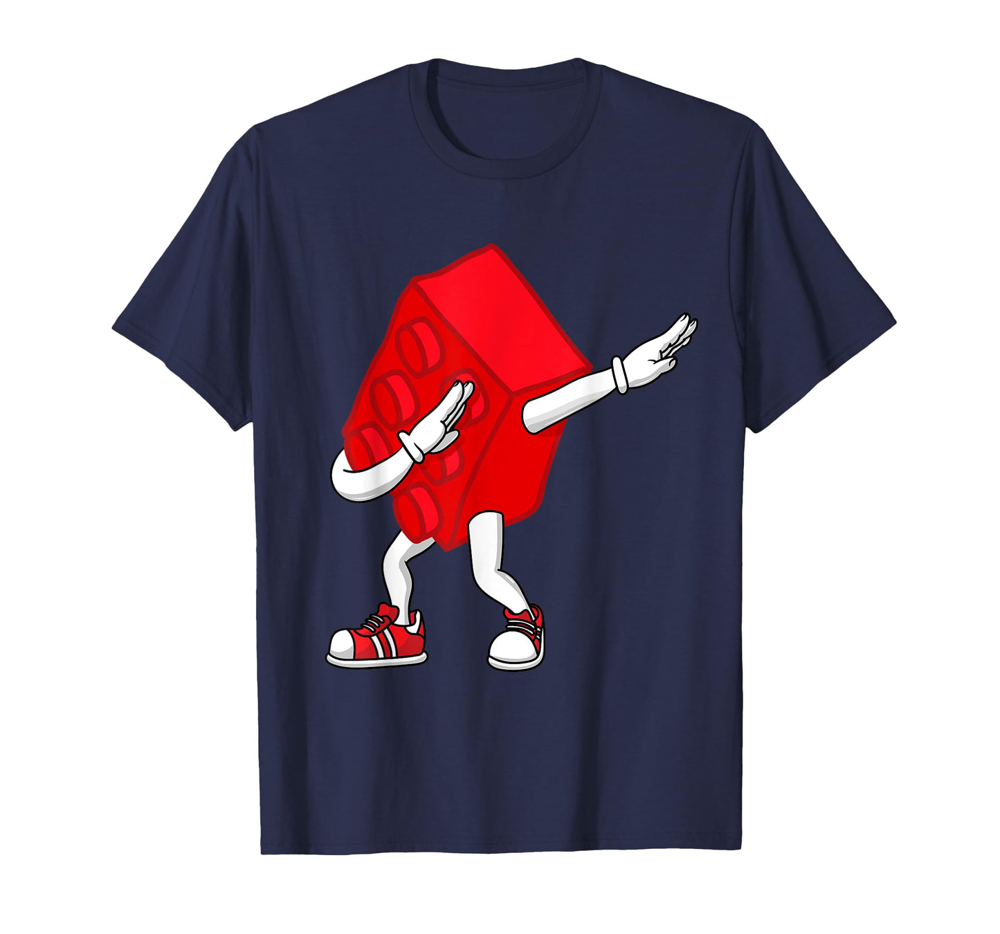 Dabbing Kids Master Builder Funny Building Blocks Brick Boys T-Shirt