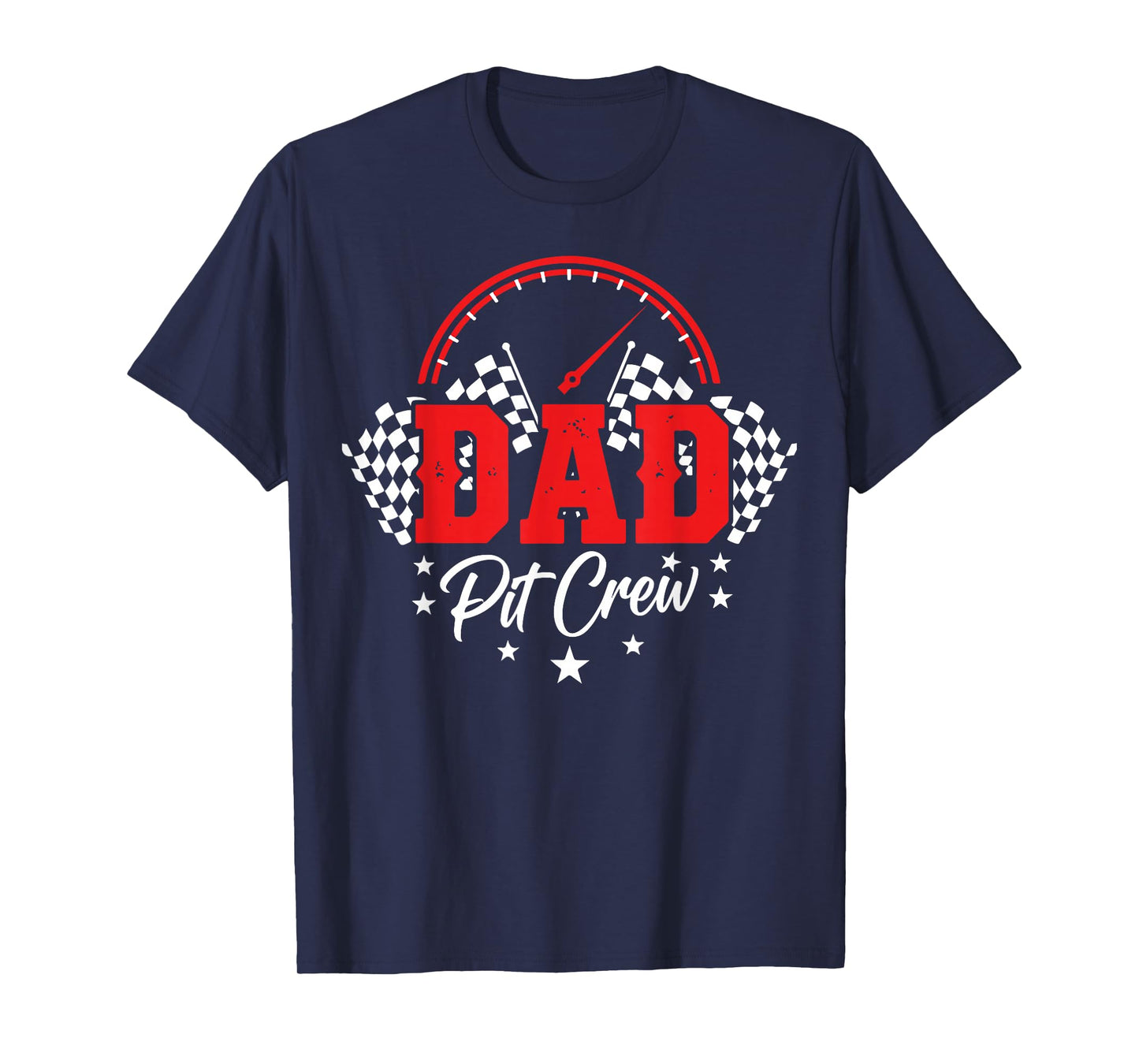 Dad Pit Crew Birthday Party Race Car Racing Family Matching T-Shirt