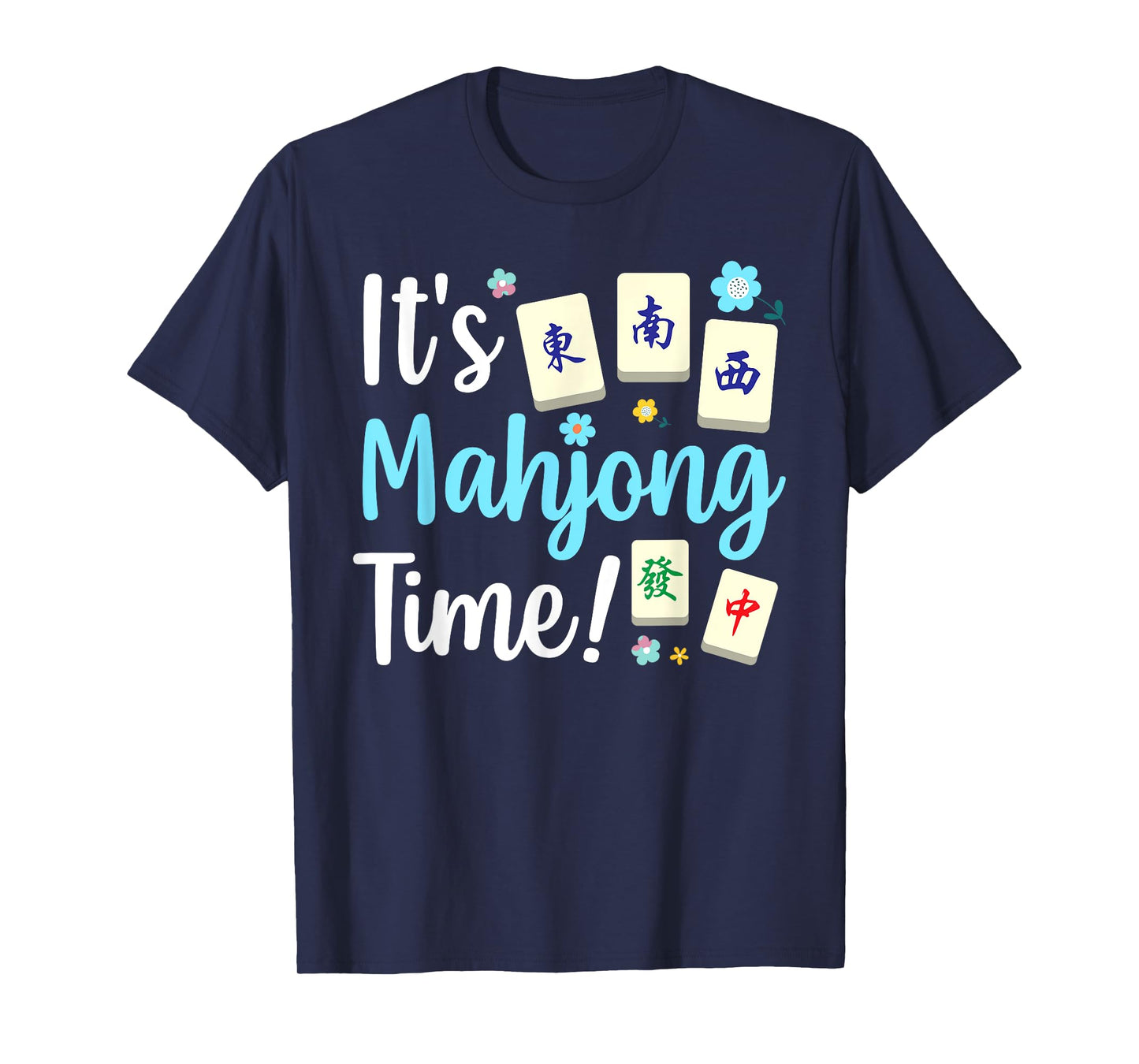 Cute Mahjong Design For Men Women Tile Game Mahjong Player T-Shirt