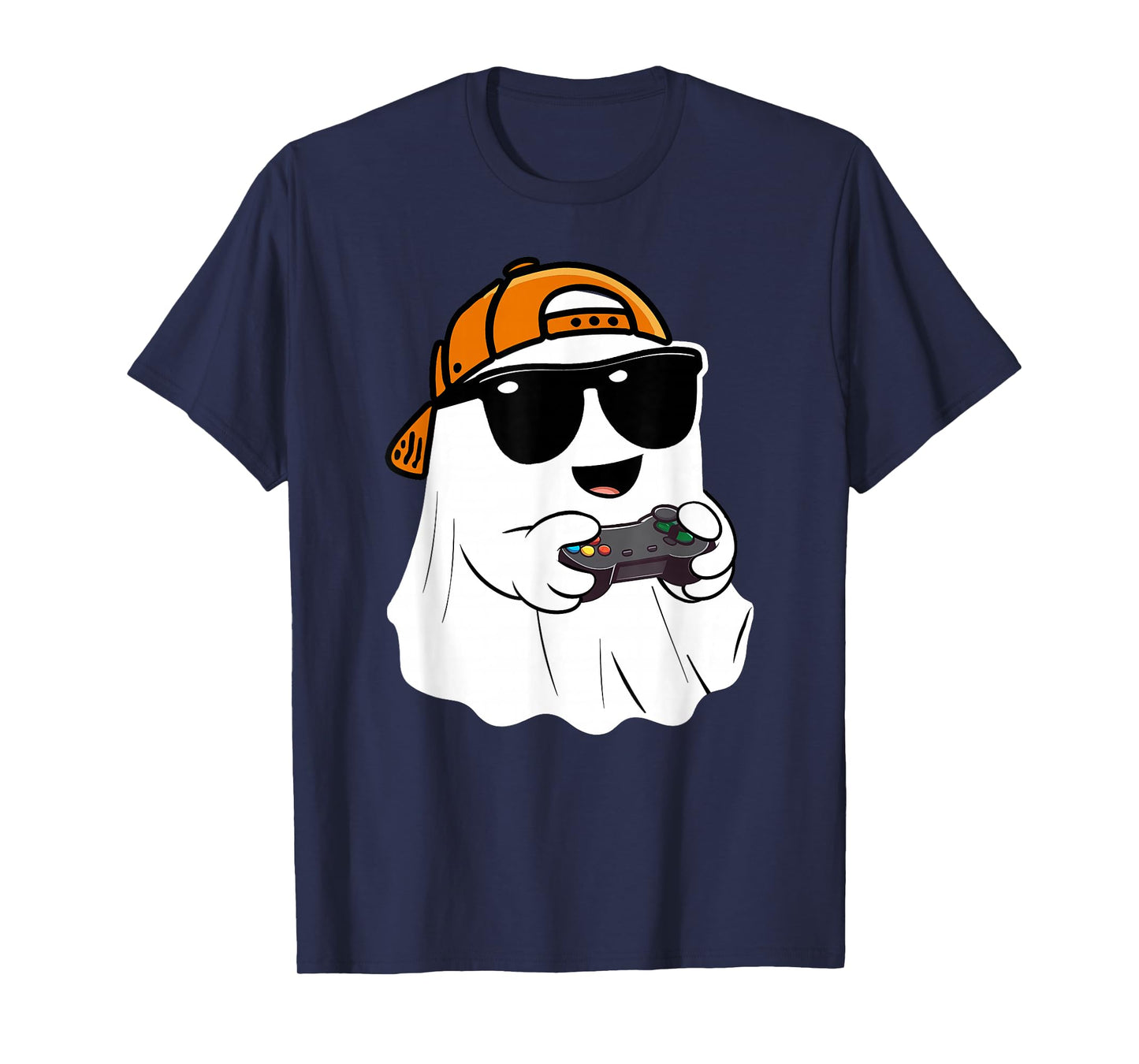 Halloween boys kids ghost gamer scary Costume gaming men T-Shirt