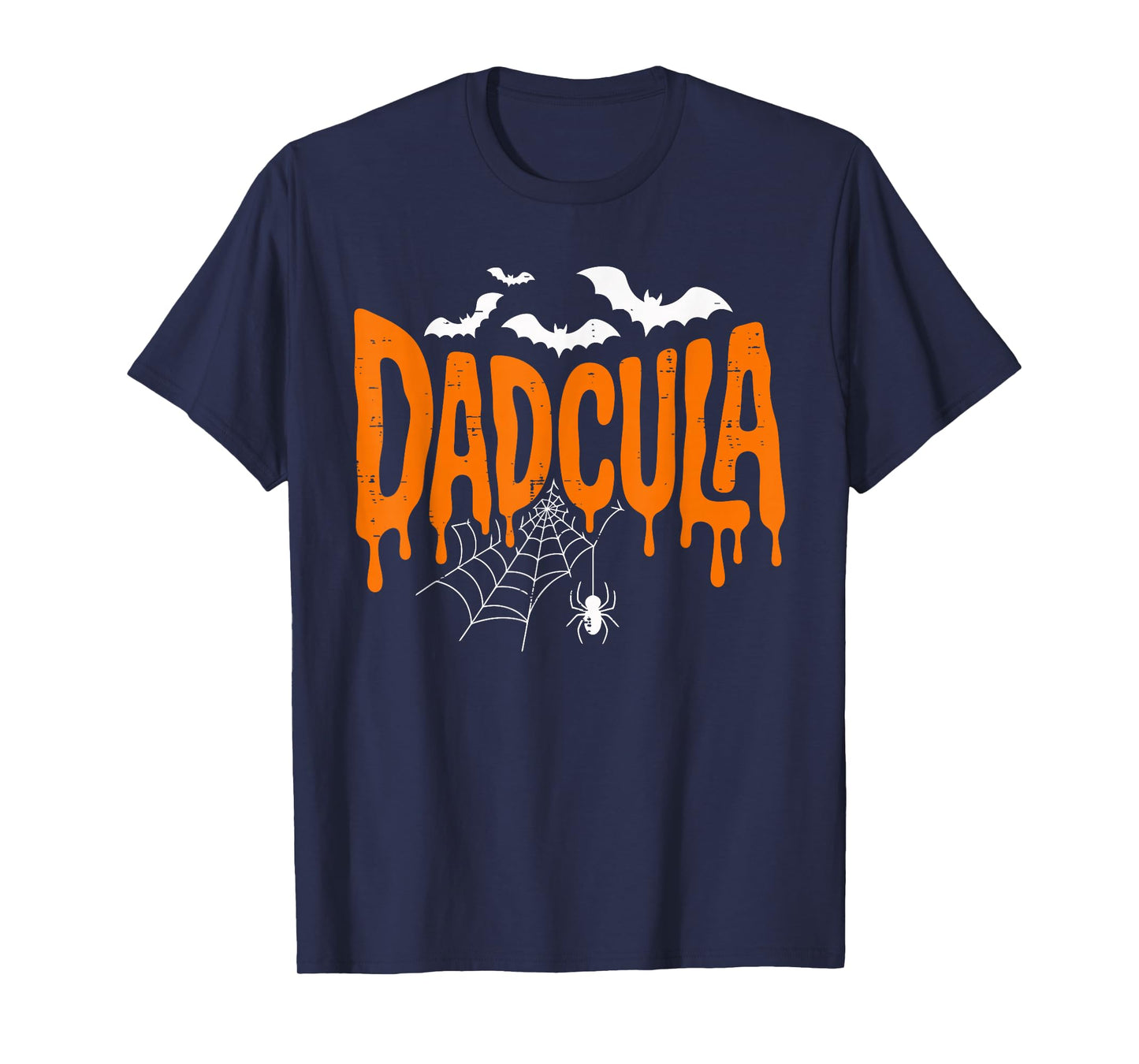 Dadcula Funny Halloween Dad Costume Spider Bat for Dad Men T-Shirt