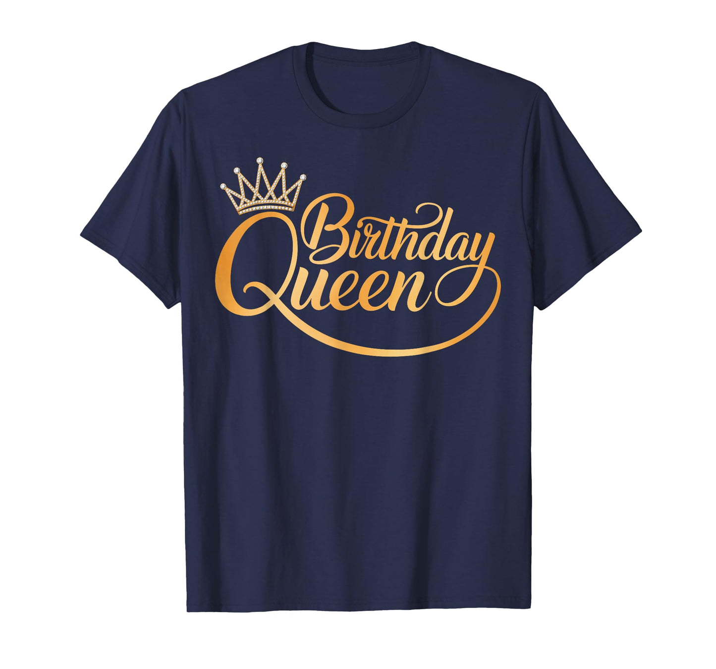 Birthday Queen Crown American Afro Women Girls Bday Party T-Shirt