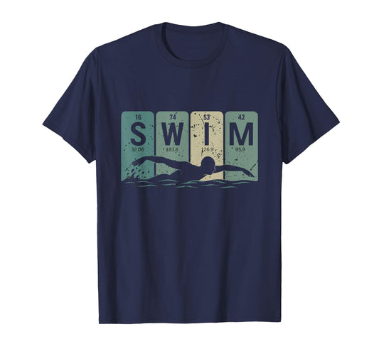 Swim Funny Swimmer Shirt Men Women Teens Boys Girls T-Shirt