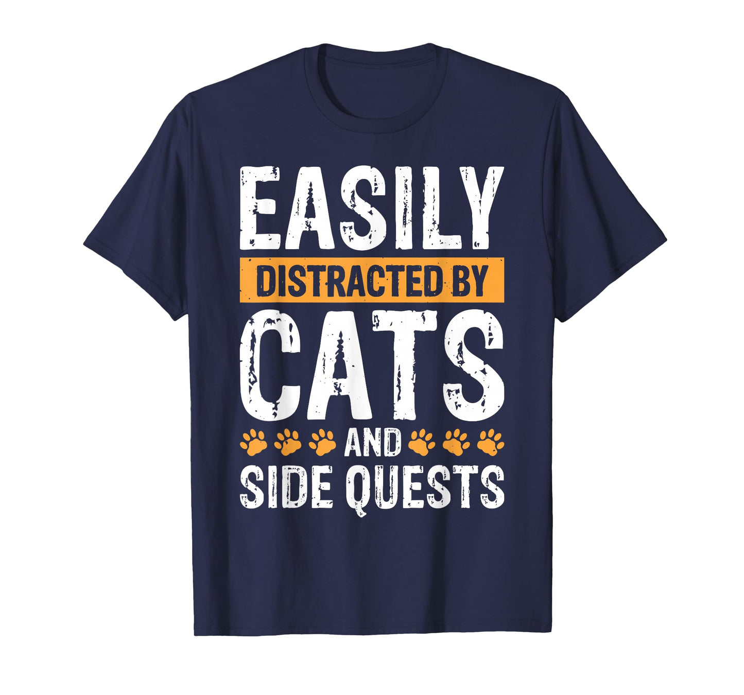 Easily Distracted By Cats And Side Quests T-Shirt