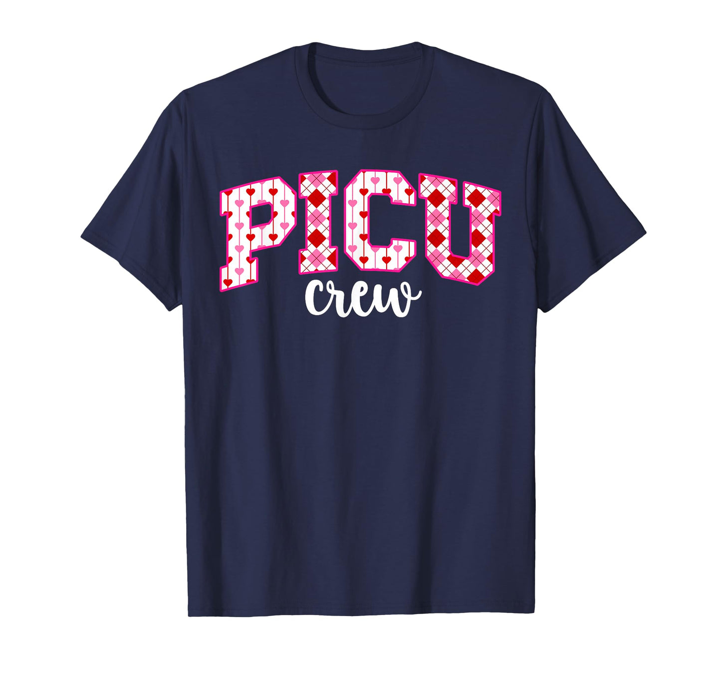 PICU Crew Valentine PICU Nurse Valentines Day PICU Nursing T-Shirt