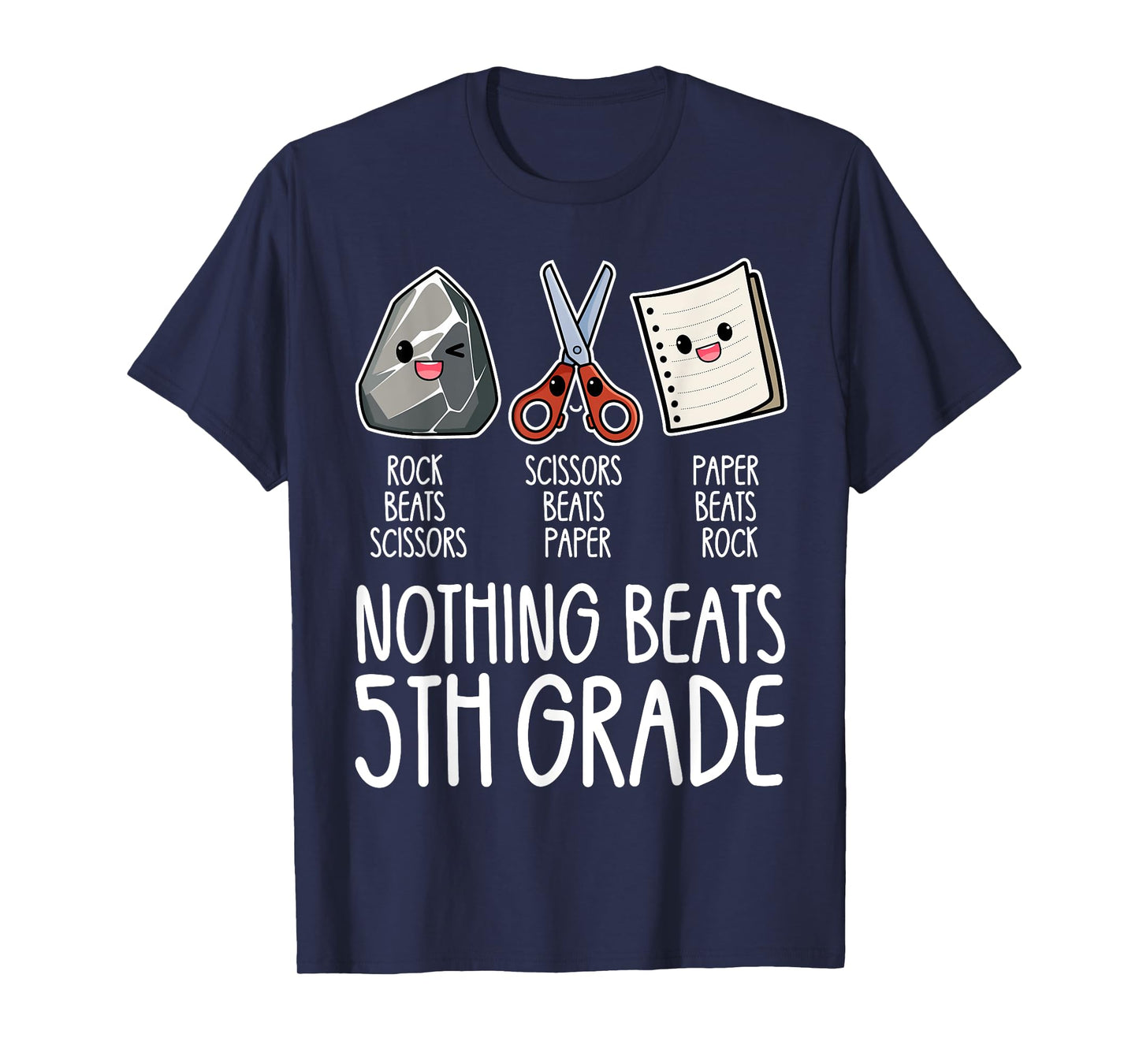 Nothing Beats 5th Grade Funny Back to School Kids Teachers T-Shirt