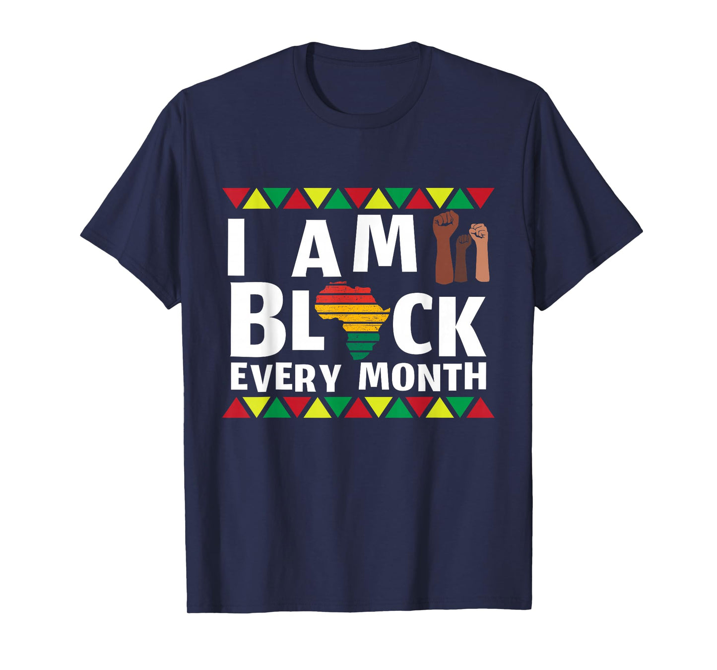 Black History Month Tshirt I Am Black African Woman Afro T-Shirt