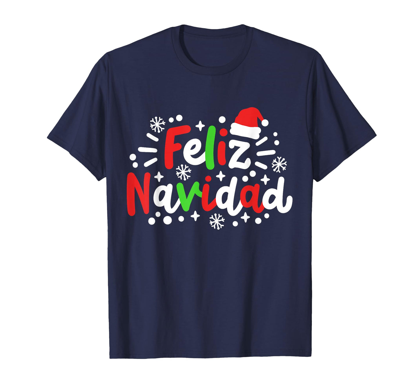 Feliz Navidad Matching Family Spanish Christmas Men Women T-Shirt